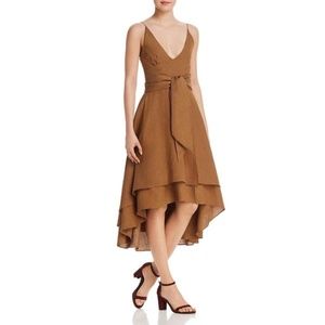 C/Meo Collective High-Low Faux Wrap Dress
